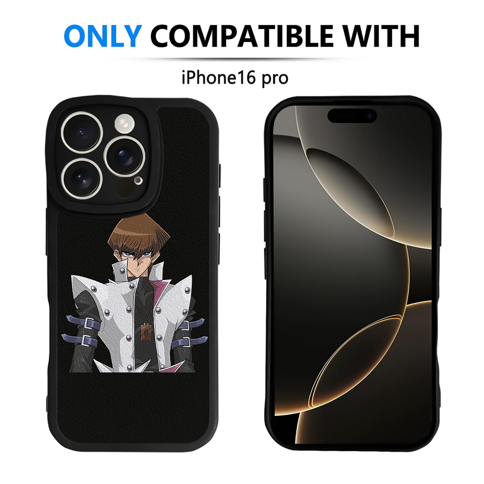 遊☆戯☆王 Yu-Gi-Oh! 【iPhone 16シリーズ対応】シリコンスマホケース（レザー調） 材質：シリコン